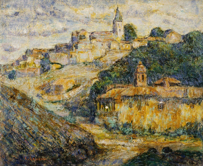 Twilight in Spain reproduction of painting by Ernest Lawson. ALL GICLEE PRINTS