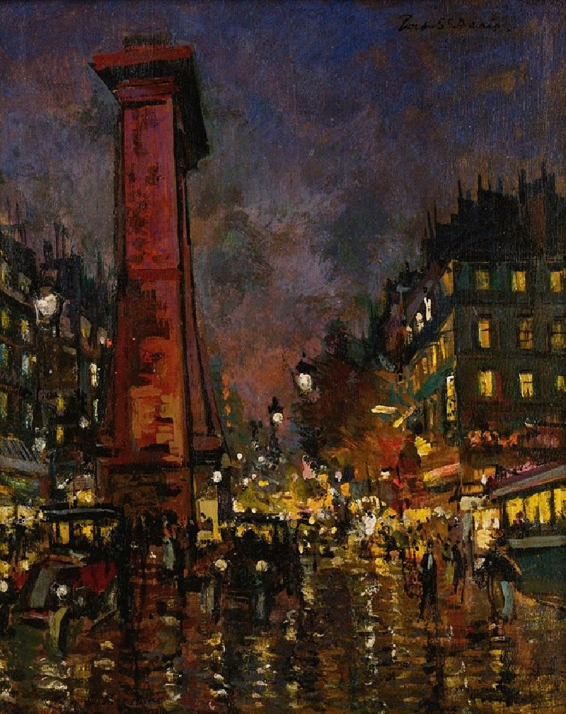 La Porte Saint Denis reproduction of painting by Konstantin Alexeevich Korovin. ALL GICLEE PRINTS