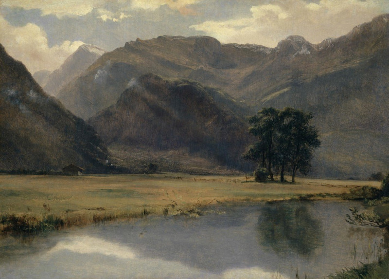 Alexandre Calame reprodukcija Landscape in the Canton of Uri (1857–1861), VISOS REPRODUKCIJOS , paveikslai, reprodukcijos int...