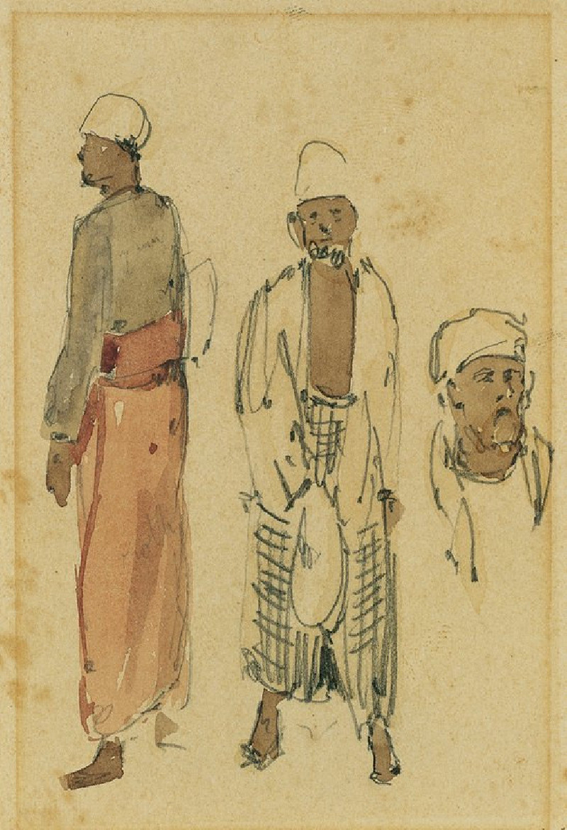 Muslime auf Ceylon (1858) reproduction of painting by Joseph Selleny. ALL GICLEE PRINTS