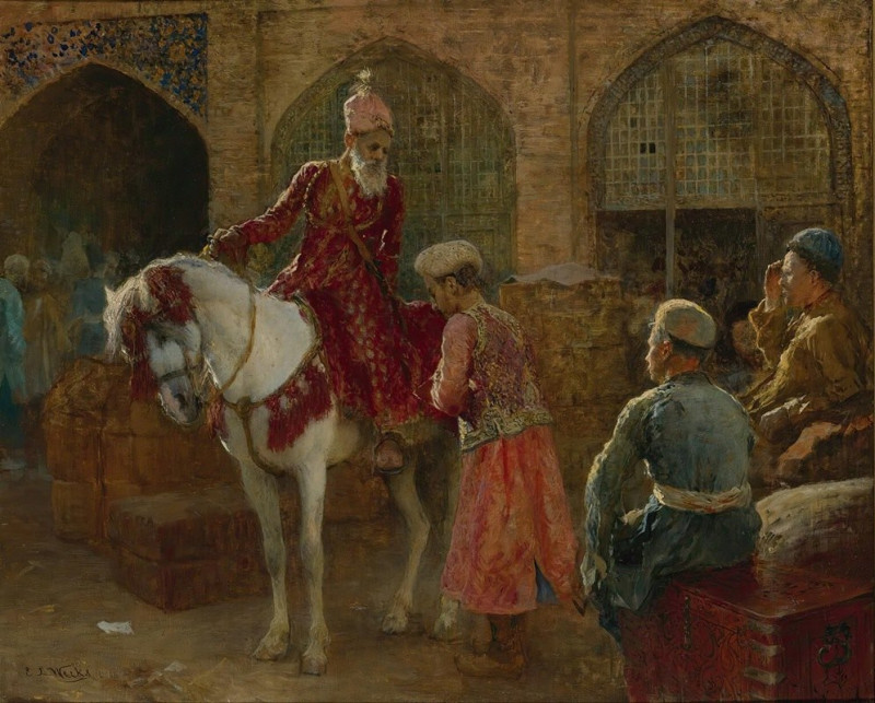 Edwin Lord Weeks reprodukcija The grand vizier, VISOS REPRODUKCIJOS , paveikslai, reprodukcijos internetu