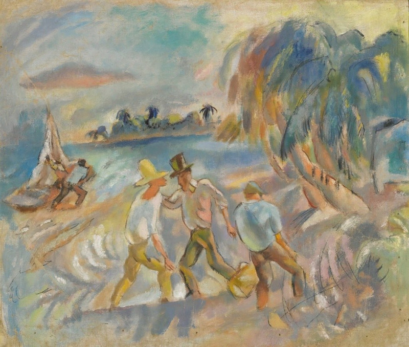 Les brigands reproduction of painting by Jules Pascin. ALL GICLEE PRINTS