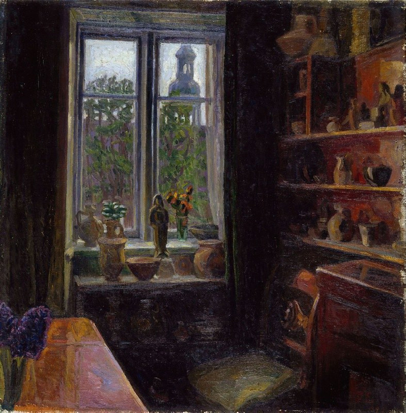 Interior from Copenhagen (1900) reproduction of painting by Thorvald Erichsen. ALL GICLEE PRINTS