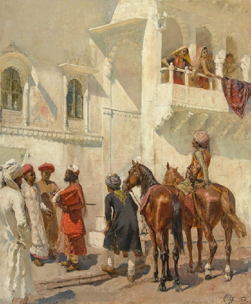 Before the Hunt reproduction of painting by Edwin Lord Weeks. ALL GICLEE PRINTS