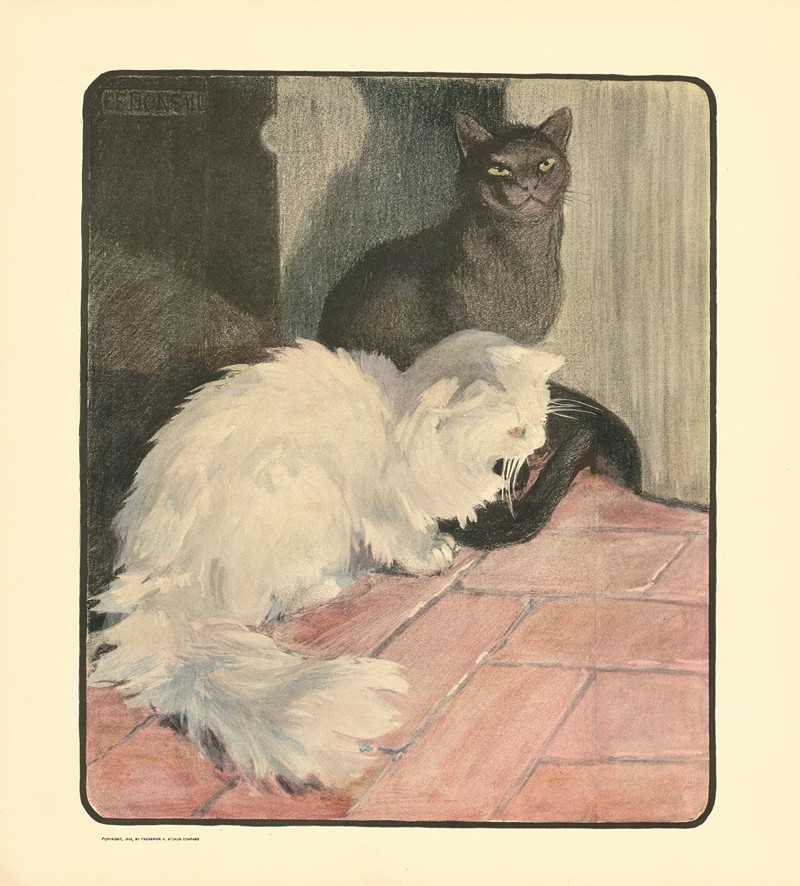 The book of the cat pl 1 (1903) reproduction of painting by Elizabeth Fearne Bonsall. ALL GICLEE PRINTS