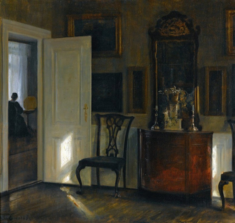 Interior reproduction of painting by Carl Holsøe. ALL GICLEE PRINTS