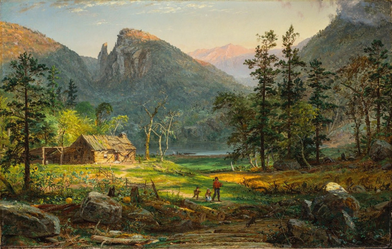 Pioneer’s Home, Eagle Cliff, White Mountains (1859) reproduction of painting by Jasper Francis Cropsey. ALL GICLEE PRINTS