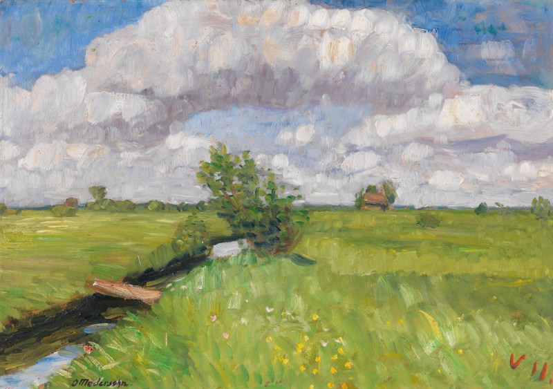 Otto Modersohn reprodukcija Sommerliche Wümmewiesen (1911), VISOS REPRODUKCIJOS , paveikslai, reprodukcijos internetu