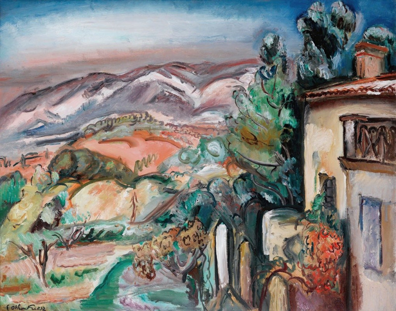 Paysage (Toulon) (1924) reproduction of painting by Emile Othon Friesz. ALL GICLEE PRINTS