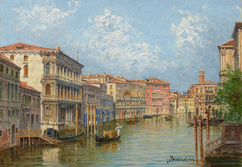 The Grand Canal, Venice reproduction of painting by Antonietta Brandeis. ALL GICLEE PRINTS