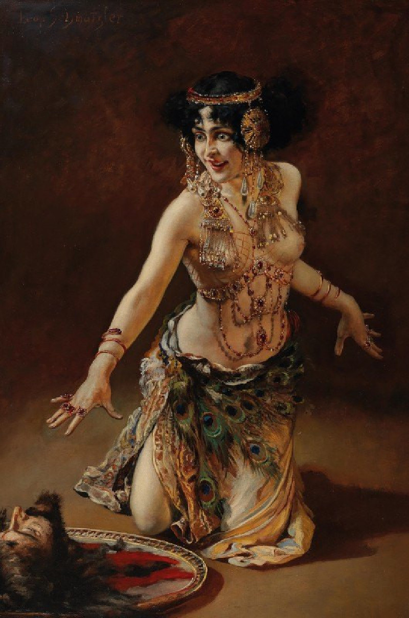 Lili Marberg as Salome (c. 1905) reproduction of painting by Leopold Schmutzler. ALL GICLEE PRINTS