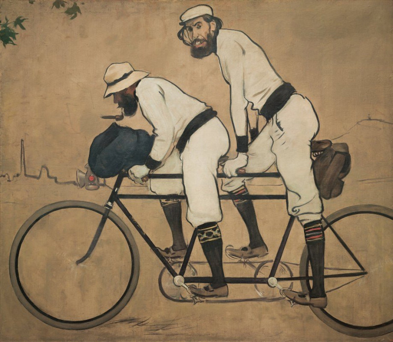 Ramón Casas reprodukcija Ramon Casas And Pere Romeu On A Tandem (1897), VISOS REPRODUKCIJOS , paveikslai, reprodukcijos inter...