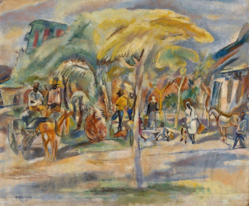 Southern Landscape (1917) reproduction of painting by Jules Pascin. ALL GICLEE PRINTS