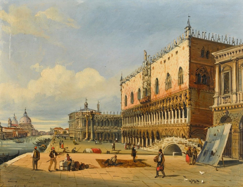 Venetian View II reproduction of painting by Carlo Grubacs. ALL GICLEE PRINTS