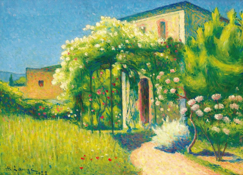 L’Atelier À Alet-Les-Bains (1922) reproduction of painting by Achille Laugé. ALL GICLEE PRINTS