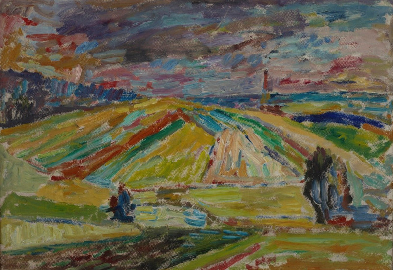 Sasza Blonder reprodukcija Landscape with a Patchwork of Fields (1937), VISOS REPRODUKCIJOS , paveikslai, reprodukcijos inter...