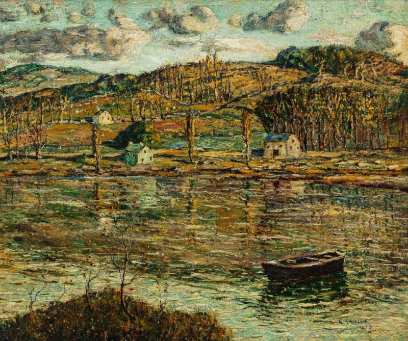 Sunlight on the Harlem River (1919) reproduction of painting by Ernest Lawson. ALL GICLEE PRINTS