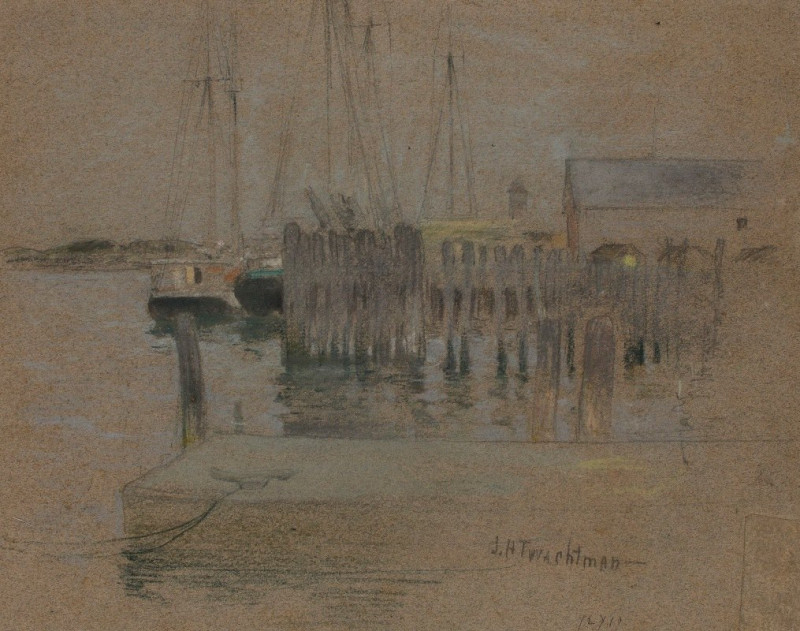 Gloucester Harbor (19th century) reproduction of painting by John Henry Twachtman. ALL GICLEE PRINTS