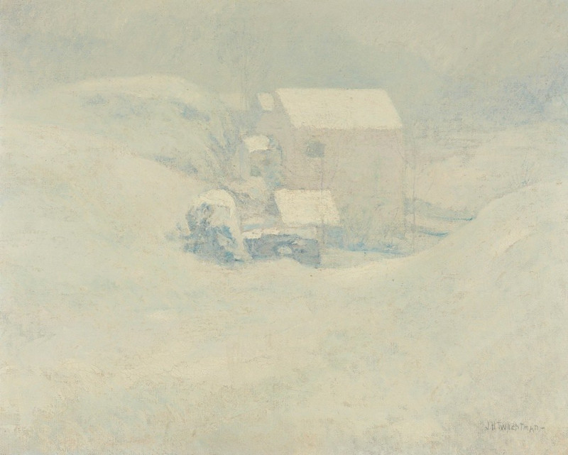 Snow (circa 1889-1902) reproduction of painting by John Henry Twachtman. ALL GICLEE PRINTS