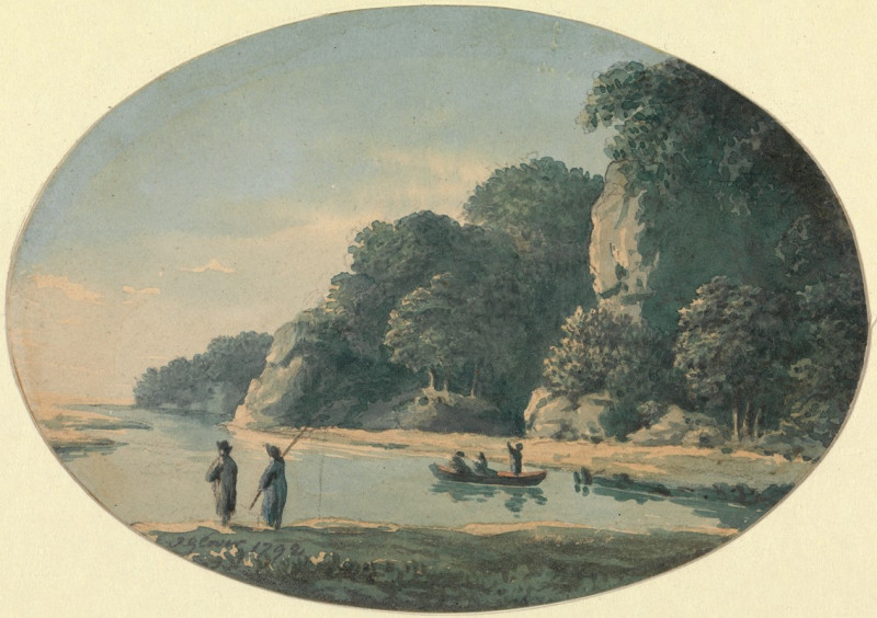 River with Fishermen (1792) reproduction of painting by John Glover. ALL GICLEE PRINTS