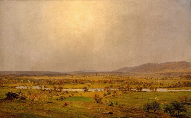 Pompton Plains, New Jersey (1867) reproduction of painting by Jasper Francis Cropsey. ALL GICLEE PRINTS