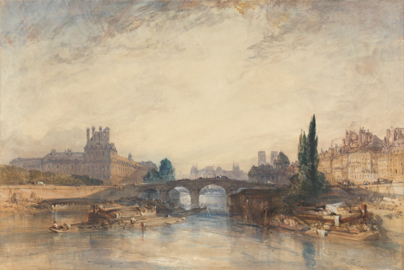 View of the Pont Royal (ca. 1833) reproduction of painting by William Callow. ALL GICLEE PRINTS