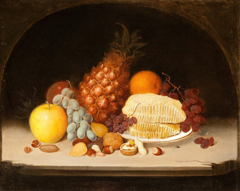 Robert S. Duncanson reprodukcija Still Life (1849), Natiurmortas , paveikslai, reprodukcijos internetu