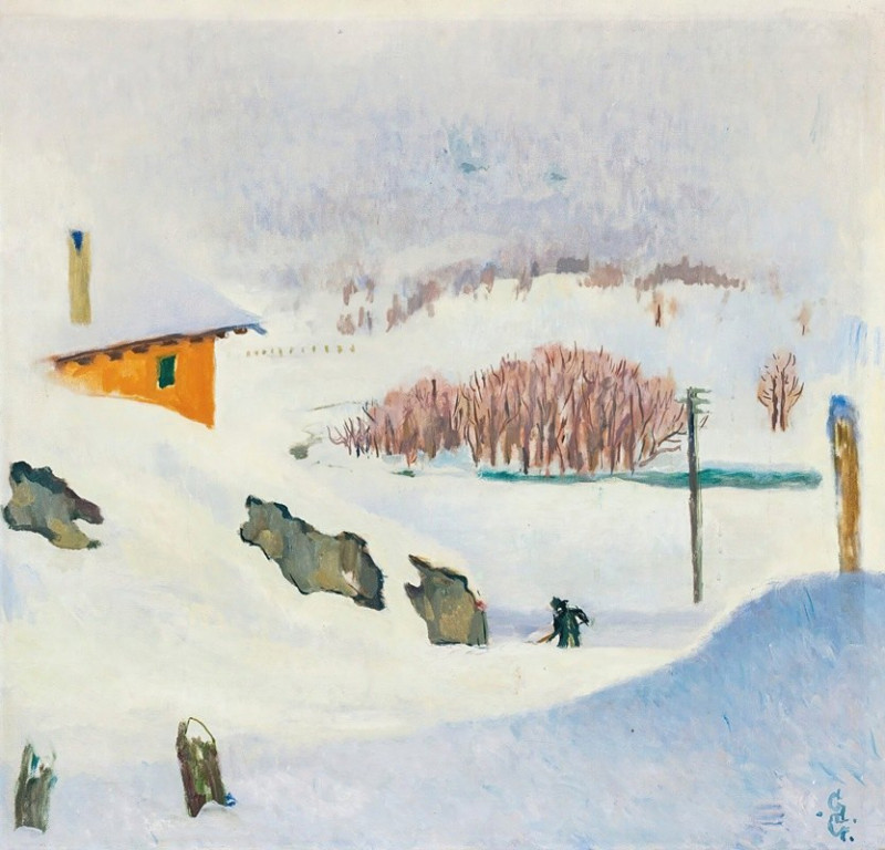 Inverno (1932) reproduction of painting by Giovanni Giacometti. ALL GICLEE PRINTS