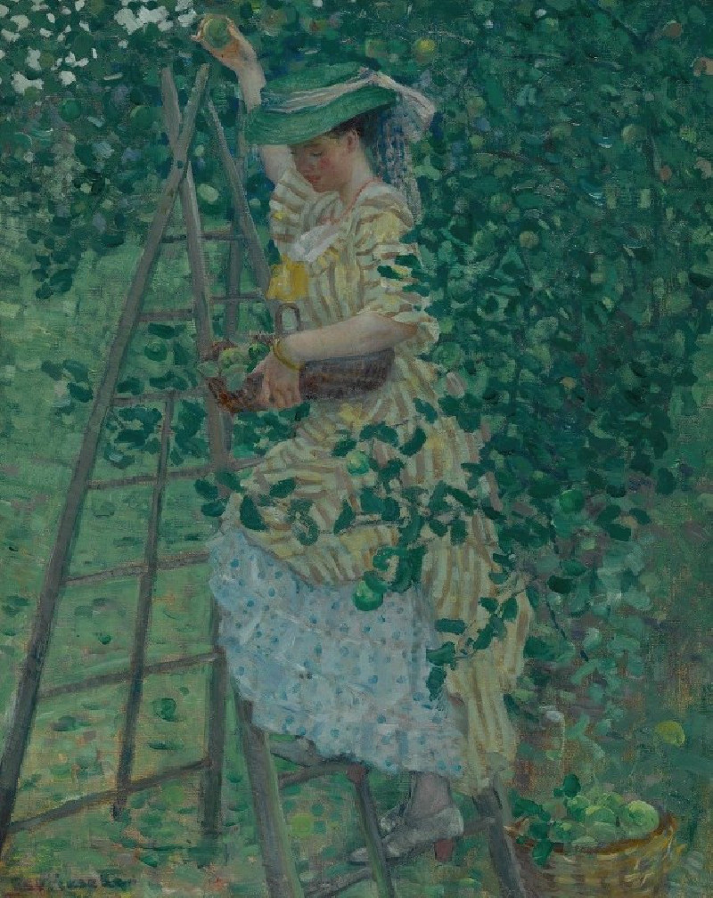 Frederick Carl Frieseke reprodukcija The Apple Tree (1908), VISOS REPRODUKCIJOS , paveikslai, reprodukcijos internetu