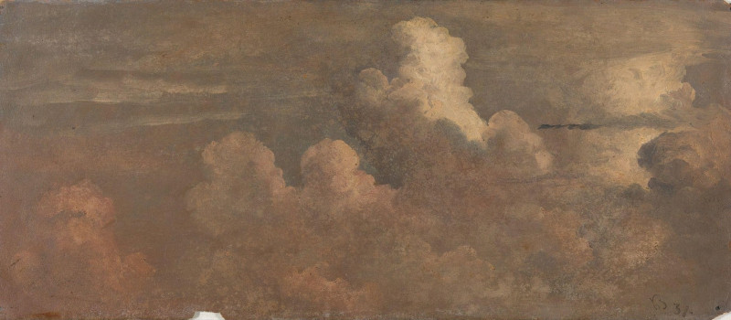 Cloud Study (1837) reproduction of painting by Knud Baade. ALL GICLEE PRINTS