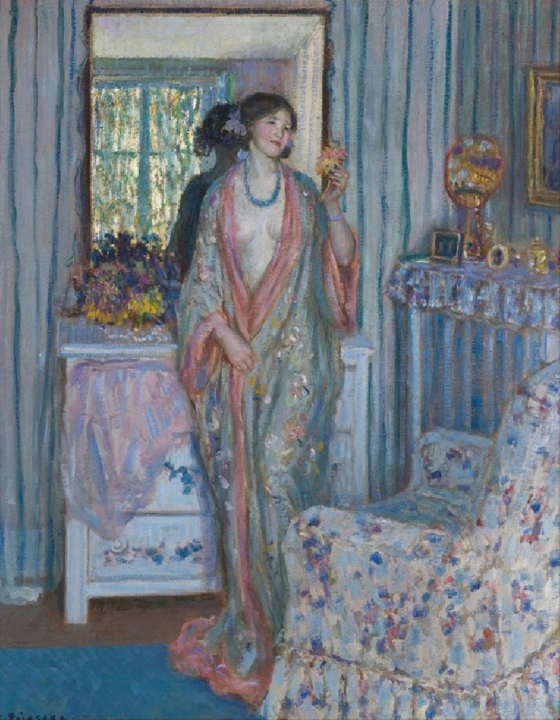 The Robe (1915) reproduction of painting by Frederick Carl Frieseke. ALL GICLEE PRINTS