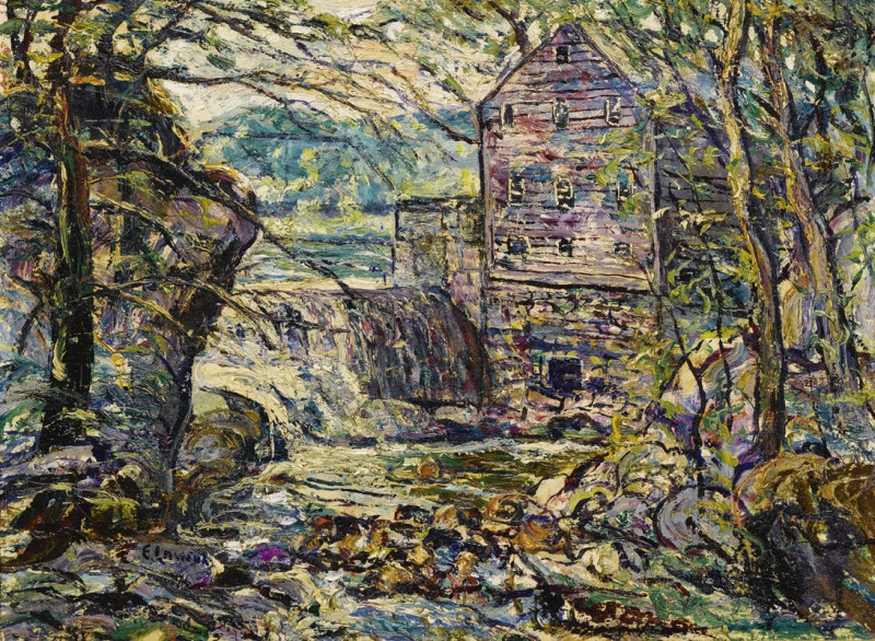 Ernest Lawson reprodukcija The Mill (1920), VISOS REPRODUKCIJOS , paveikslai, reprodukcijos internetu