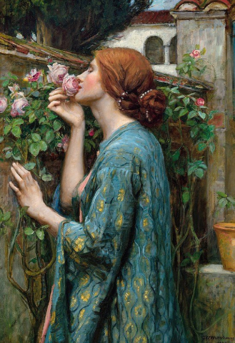 The Soul of the Rose (1908) reproduction of painting by John William Waterhouse. ALL GICLEE PRINTS