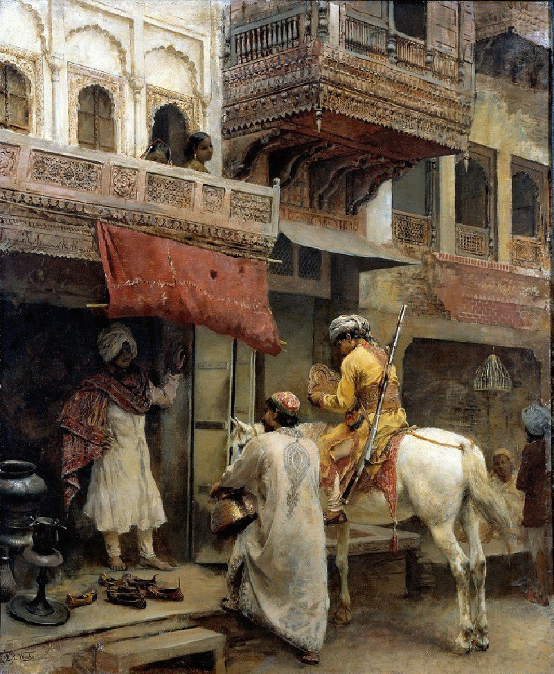 Street Scene in India (ca. 1885) reproduction of painting by Edwin Lord Weeks. ALL GICLEE PRINTS