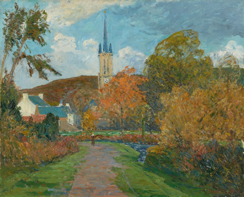 L’automne à Saint Jean du Doigt (1895) reproduction of painting by Maxime Maufra. ALL GICLEE PRINTS