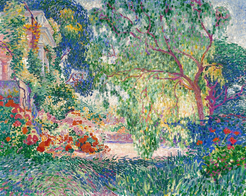 Le faux poivrier (Provence) (1907) reproduction of painting by Henri-Edmond Cross. ALL GICLEE PRINTS