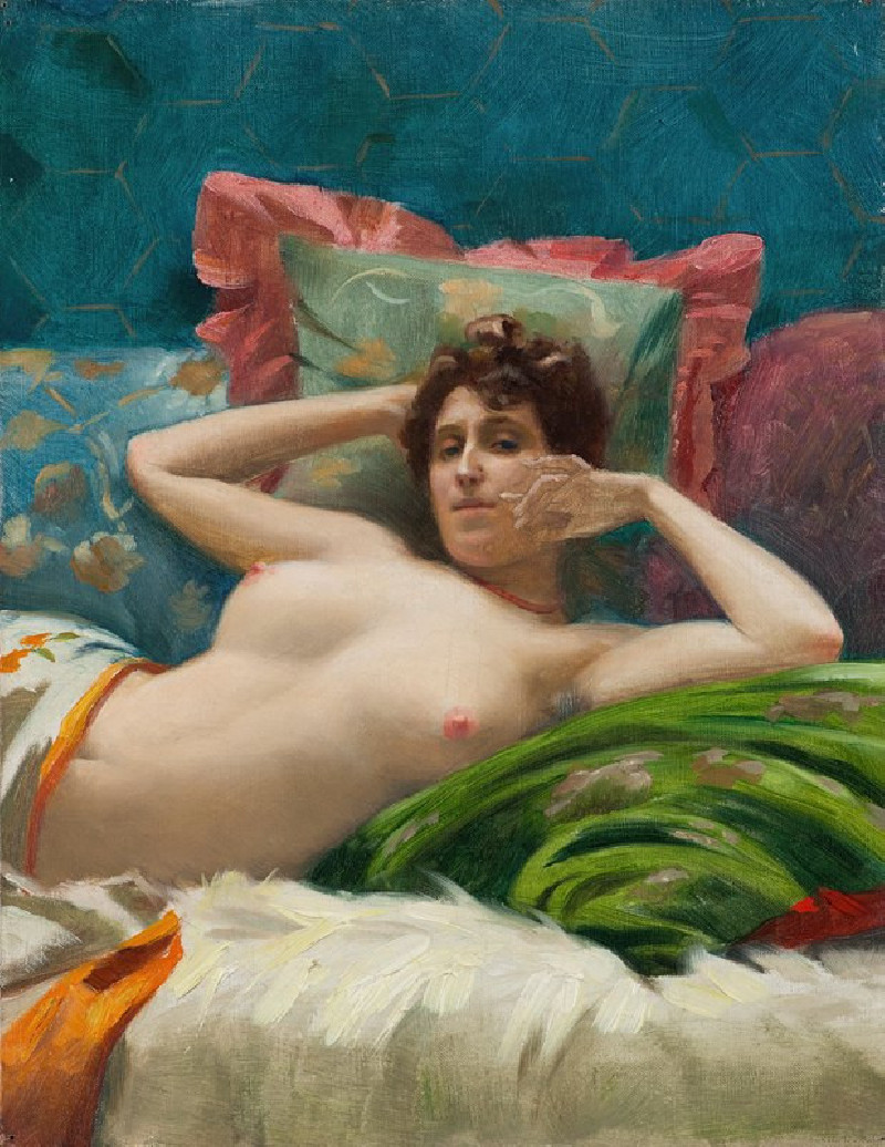 Odalisque reproduction of painting by Theodoros Ralli. ALL GICLEE PRINTS