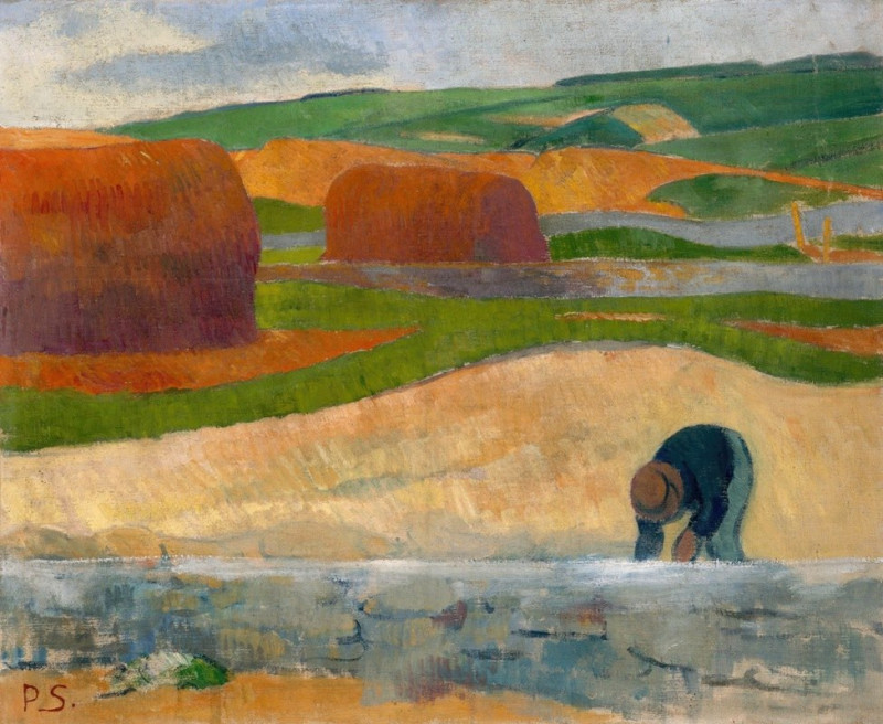 Seaweed Gatherer (1890) reproduction of painting by Paul Sérusier. ALL GICLEE PRINTS