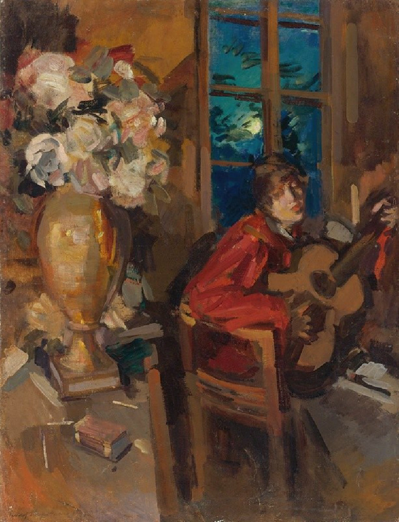 Evening Serenade (1916) reproduction of painting by Konstantin Alexeevich Korovin. ALL GICLEE PRINTS