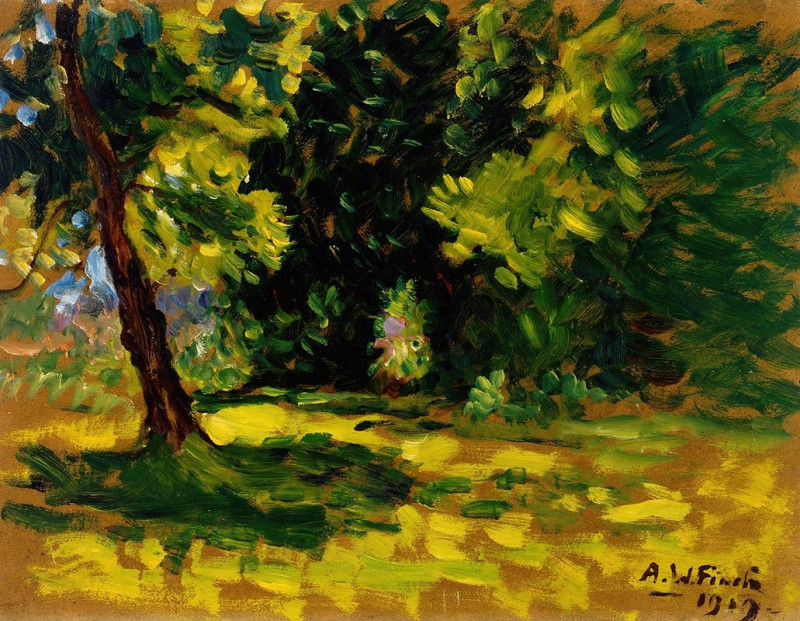 Bushes (1919) reproduction of painting by Alfred William Finch. ALL GICLEE PRINTS