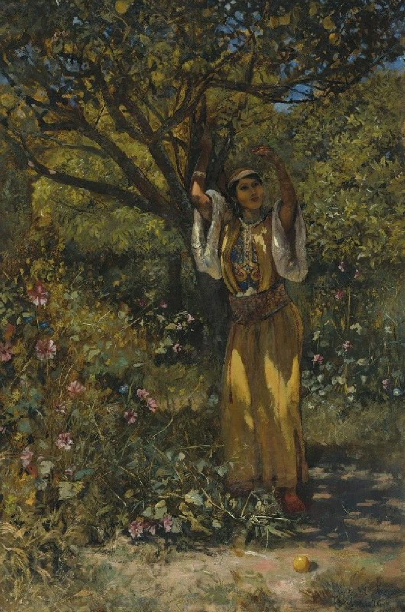 Edwin Lord Weeks reprodukcija In the garden (1876), VISOS REPRODUKCIJOS , paveikslai, reprodukcijos internetu