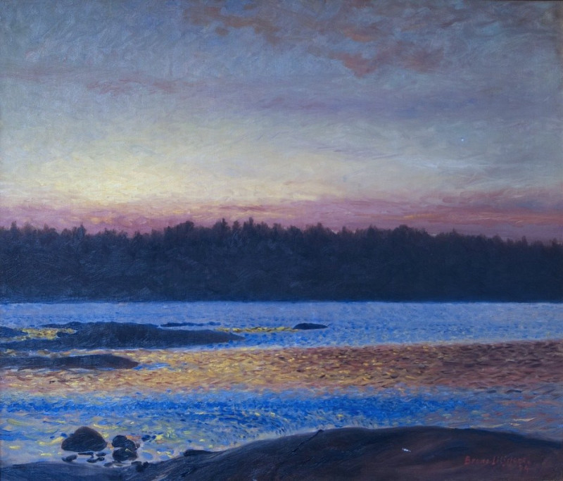 Morning (1894) reproduction of painting by Bruno Liljefors. ALL GICLEE PRINTS