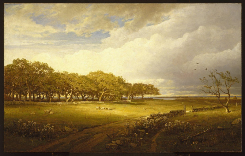 Old Orchard at Newport reproduction of painting by William Trost Richards. ALL GICLEE PRINTS