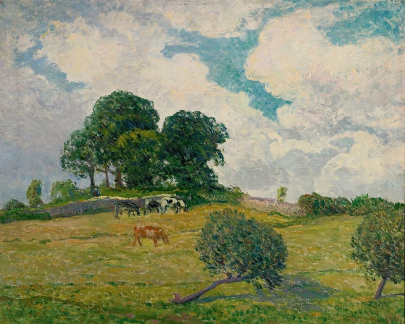 Les Nuages Blancs, Rosporden (1900) reproduction of painting by Maxime Maufra. ALL GICLEE PRINTS