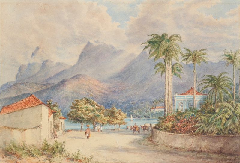 Rio de Janeiro (1878) reproduction of painting by Charles Decimus Barraud. ALL GICLEE PRINTS