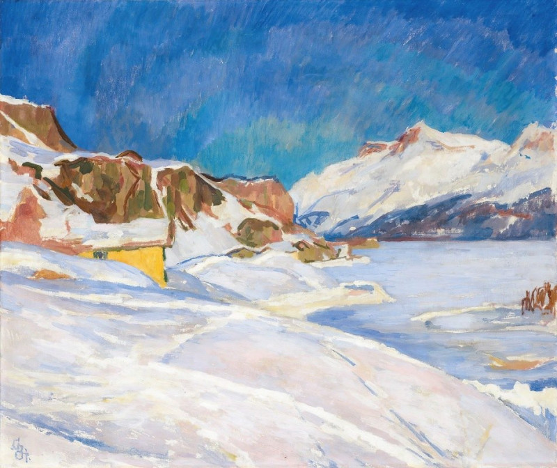 Giovanni Giacometti reprodukcija Winter Landscape Near Capolago (1930), VISOS REPRODUKCIJOS , paveikslai, reprodukcijos inter...