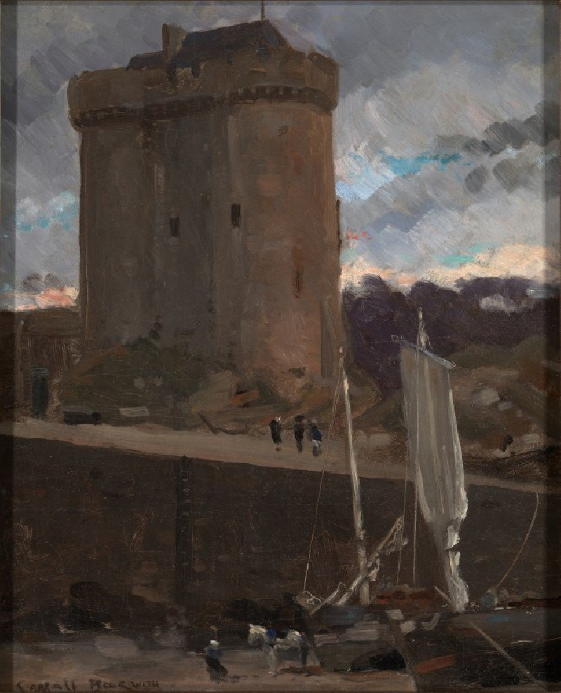 La Tour de Solidor at St. Severin, Normandy (ca. 1877) reproduction of painting by James Carroll Beckwith. ALL GICLEE PRINTS