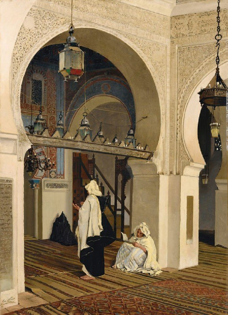 The Mosque Of Sidi Boumediene (1879) reproduction of painting by Emile Claus. ALL GICLEE PRINTS