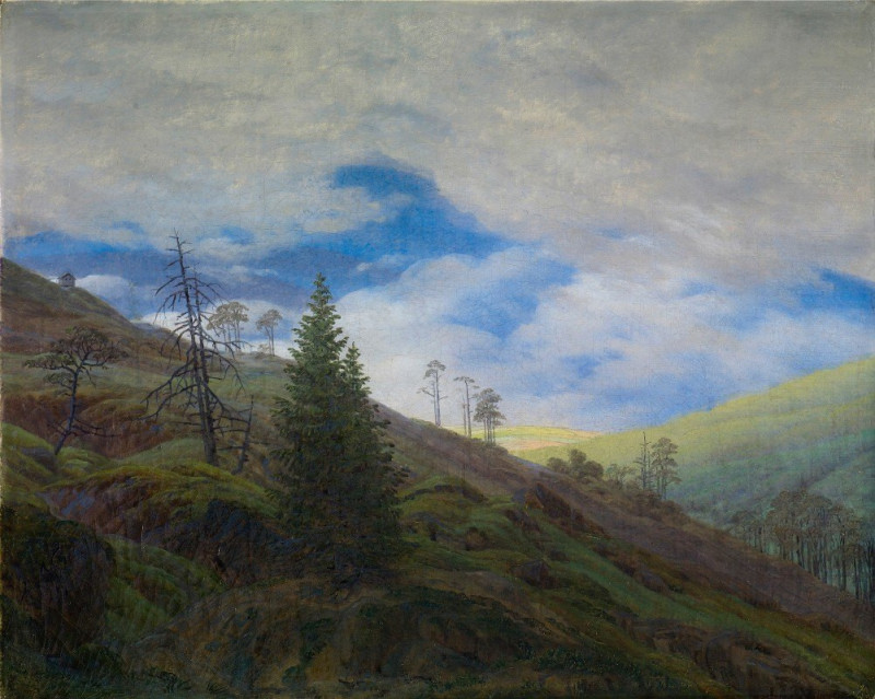 Sunburst in the Riesengebirge (1835) reproduction of painting by Caspar David Friedrich. ALL GICLEE PRINTS