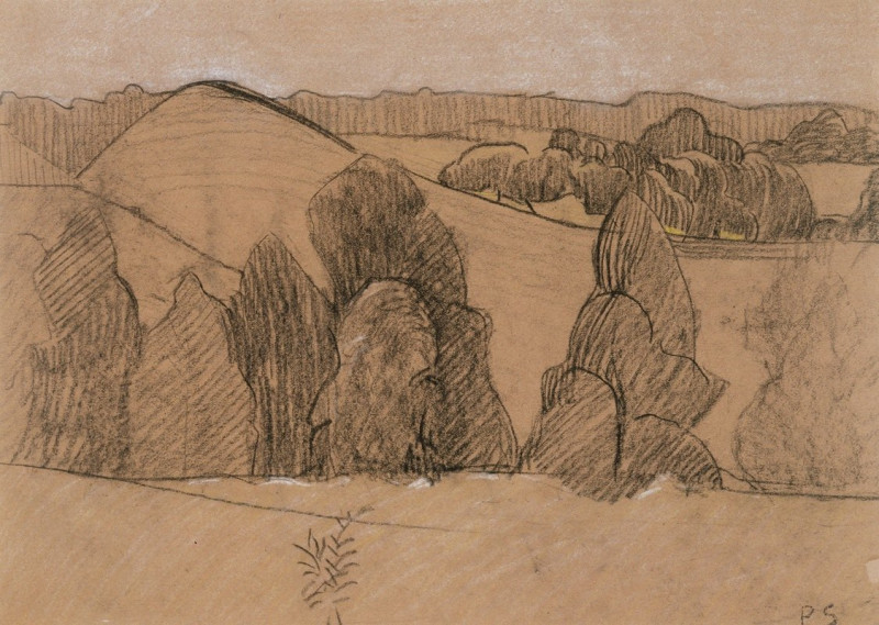 Paul Sérusier reprodukcija Landscape in Brittany (circa 1905-1910), VISOS REPRODUKCIJOS , paveikslai, reprodukcijos internetu